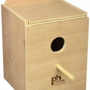 Prevue Pet Products Wood inside Mount Nest Box, Lovebirds, Parakeets